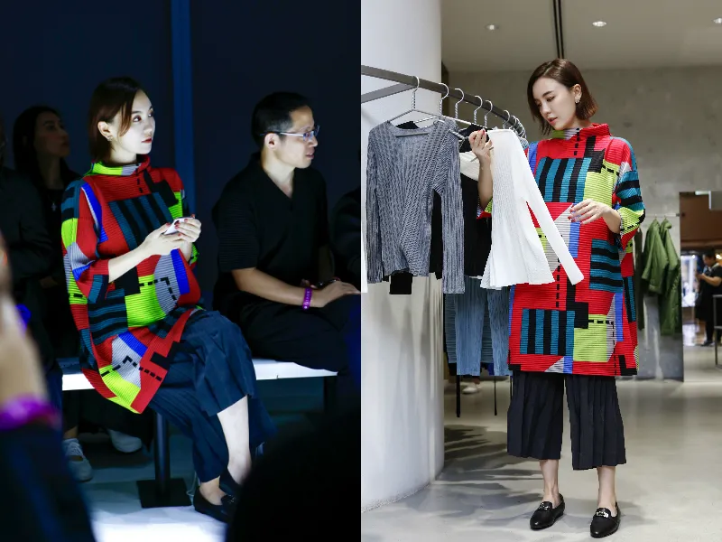 3. Jiarong Lv monochrome dress leads the new trend. JPG