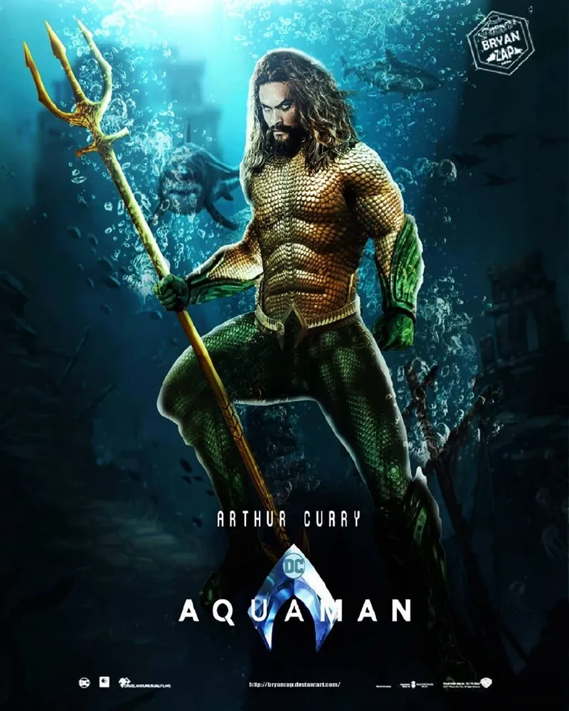 Aquaman wears gold armor. JPG