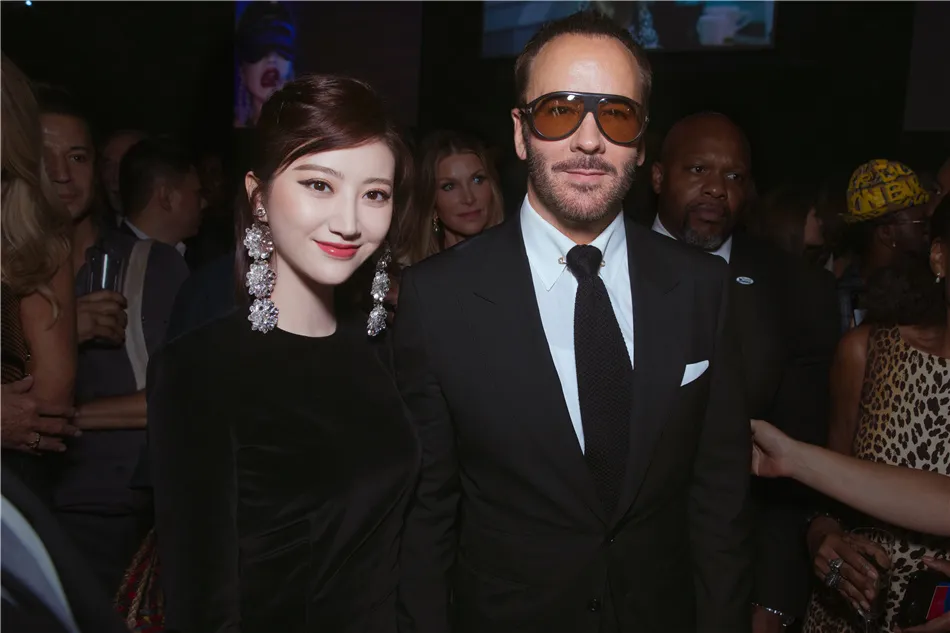 景甜亮相纽约时装周