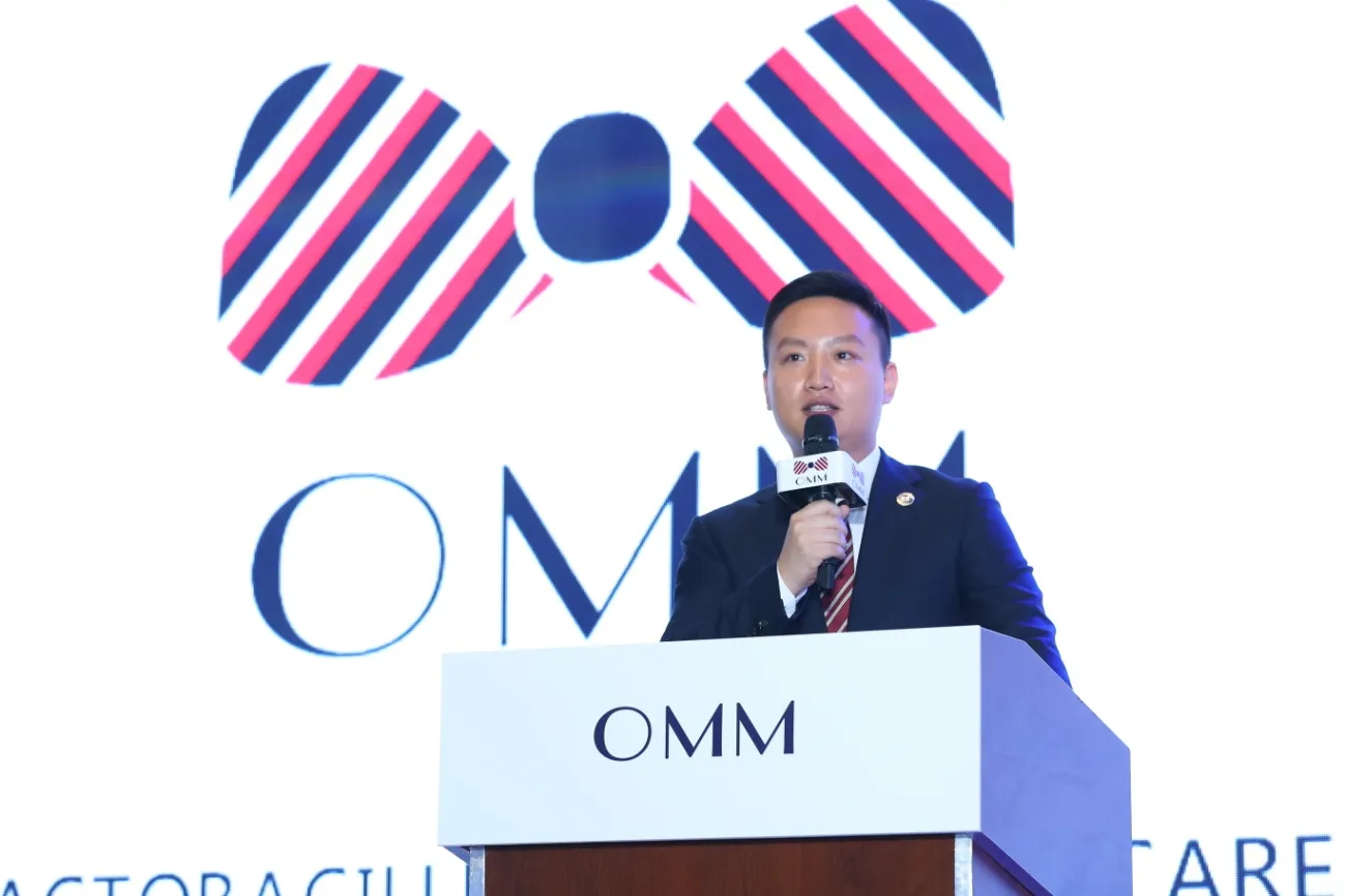 韩国OMM化妆品株式会社社长兼总裁贾思诚先生发表致辞.jpg