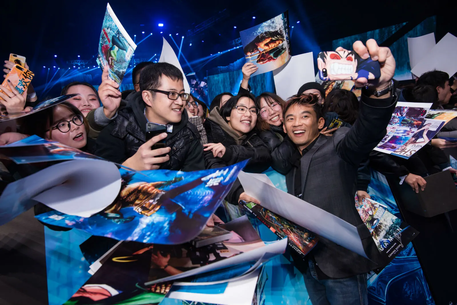 Fans thrilled by James Wan's appearance. JPG