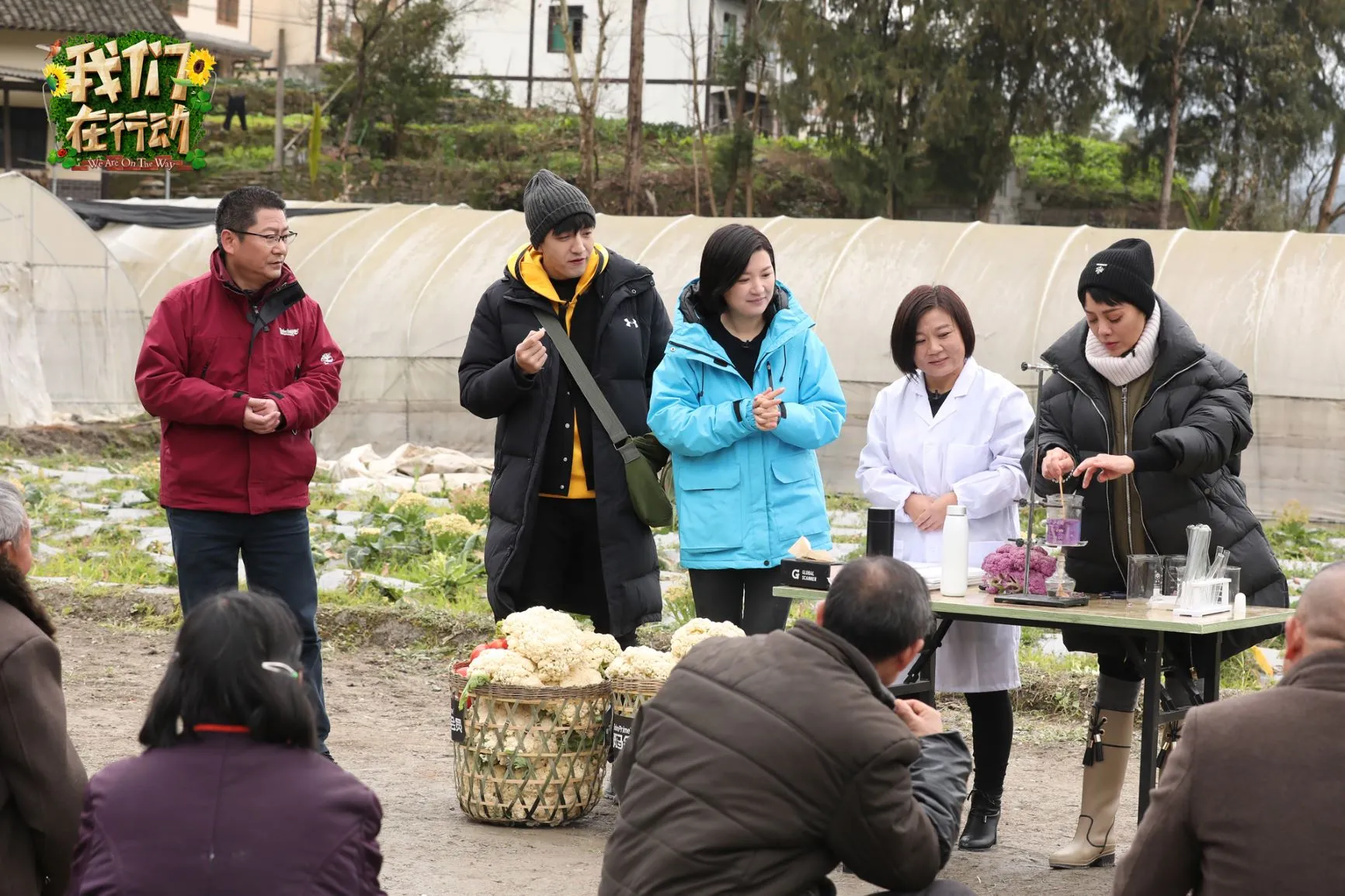 公益大使与植物专家一起为村民安利新型蔬菜优势.jpg