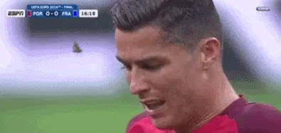 Cristiano Ronaldo crying