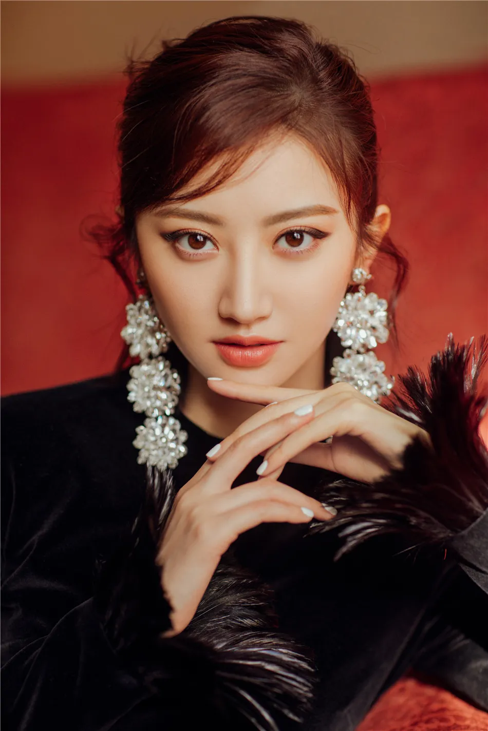 景甜亮相纽约时装周