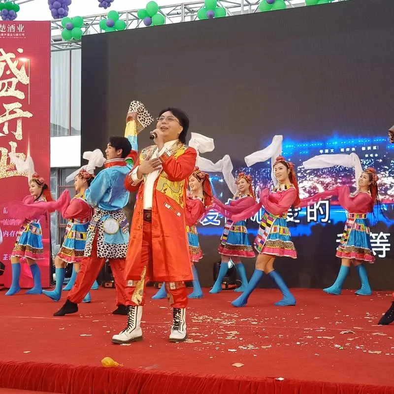 索南扎西湖南芷江参加精准扶贫唯楚酒业献唱经典歌曲 (4).jpg