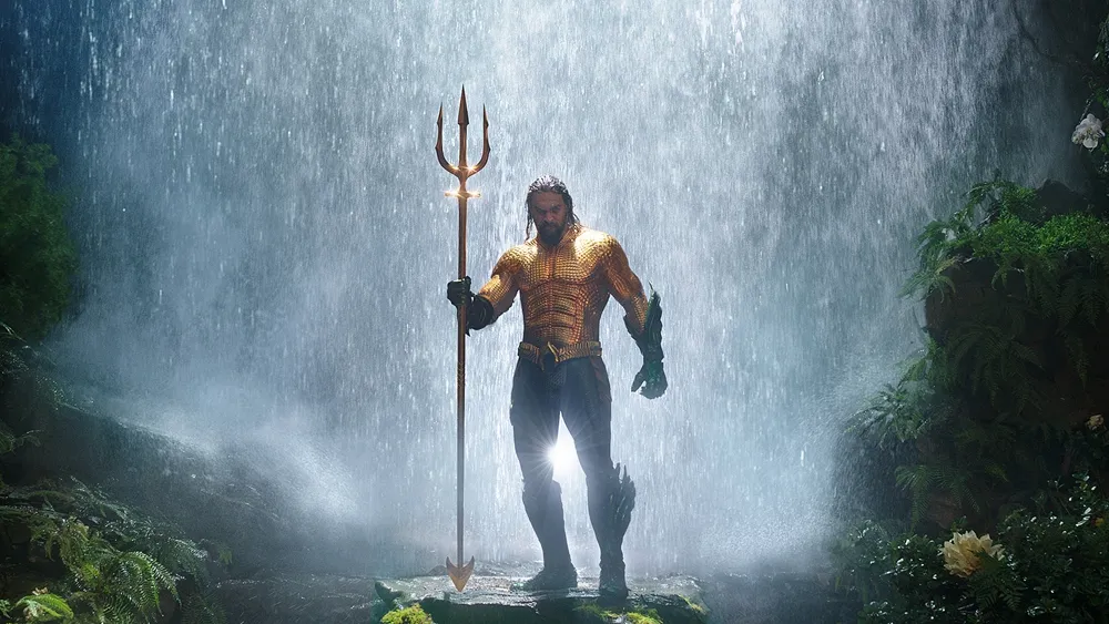 Aquaman comes out with trident in hand. JPG