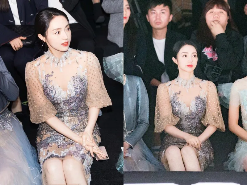 2. Xuan Dong's sequined dress looks like a mermaid. JPG